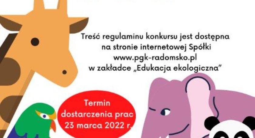 PGK ogłosiło konkurs plastyczny dla przedszkolaków pod hasłem EKO-ZOO