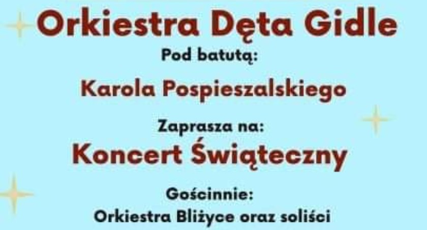 Strażacka Orkiestra Dęta OSP Gidle zaprasza na dwa świąteczne koncerty