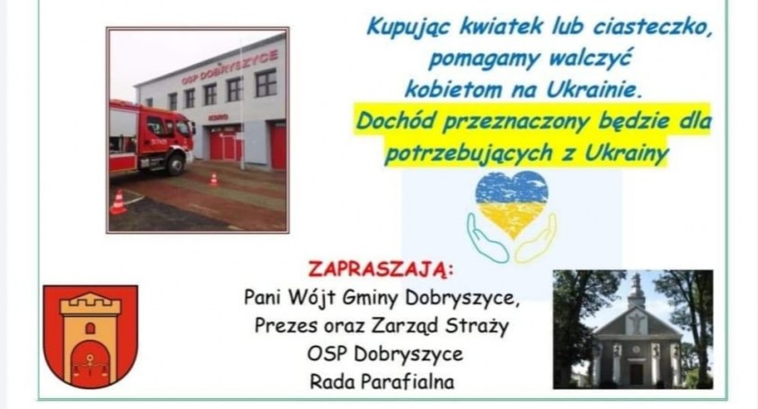 Dobryszyce solidarne z Ukrainą: zbiórka darów i Dzień Kobiet. Dochód trafi do uchodźców