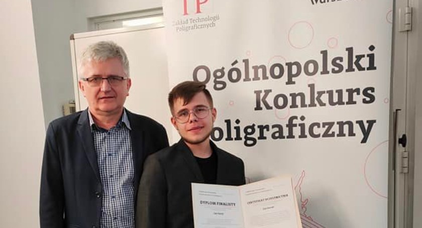 Jan Guryl, uczeń Ekonomika, zdobył indeks Politechniki Warszawskiej na kierunku Papiernictwo i Poligrafia