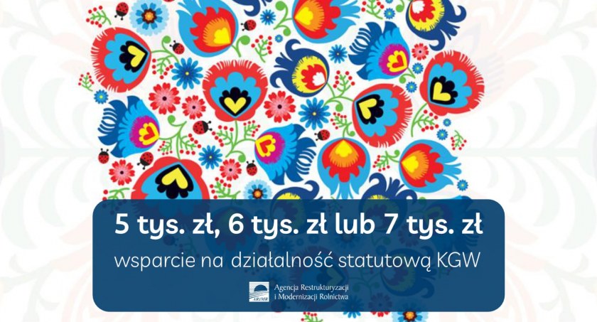 5, 6 lub 7 tys. zł dla Kół Gospodyń Wiejskich. Można już składać wnioski w powiatowym biurze ARiMR