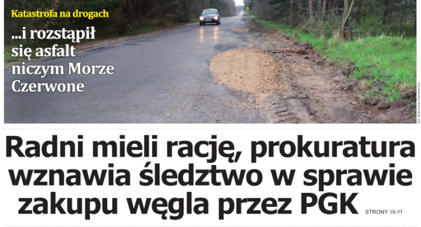[TYLKO W GAZECIE]: Radni mieli rację, prokuratura wznawia śledztwo w sprawie zakupu węgla przez PGK