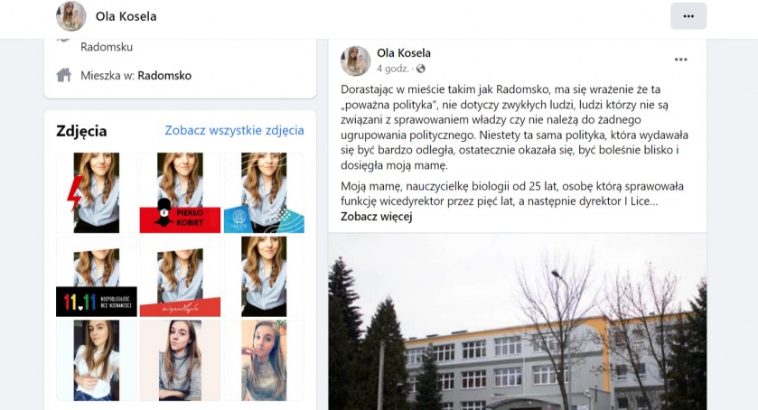 „Niestety, polityka boleśnie blisko i dosięgła moją mamę