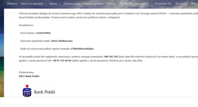 Czytelniczka: Oszuści podszyli się pod PKO BP. Chcieli wykraść dane.  Powiadomiłam bank