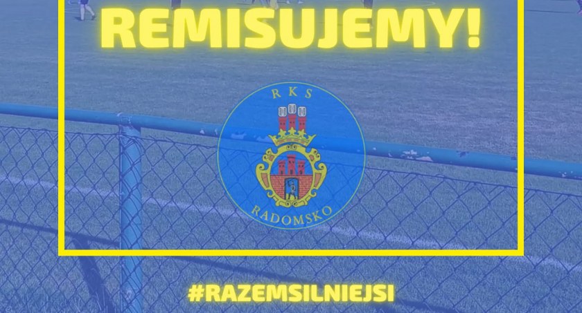 Remis RKS-u z Wartą Sieradz w ostatniej kolejce łódzkiej IV ligi. Wynik sobotniego meczu mógł być inny?