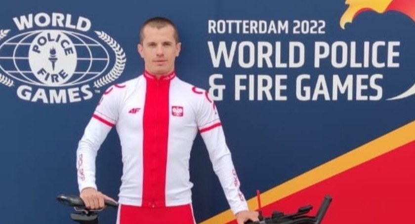 Mateusz Półrola, radomszczański strażak, zajął 9. miejsce w Światowych Igrzyskach Policjantów i Strażaków w Rotterdamie 