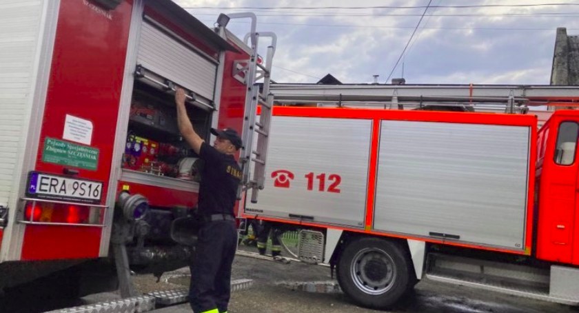 Pozar kotłowni w gminie Gidle. Na szczęście nikomu nic się nie stało