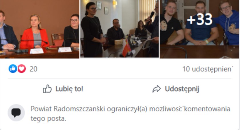 Czytelnik: Czy starostwo wprowadza cenzurę? Urząd odpowiada: Ograniczyliśmy ze względu na obraźliwe teksty
