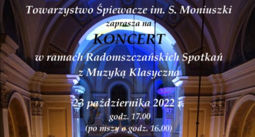 Moniuszkowcy zapraszają na Radomszczańskie Spotkania z Muzyką Klasyczną