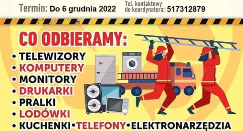 Strażacy ogłaszają zbiórkę sprzętów elektronicznych i elektrycznych