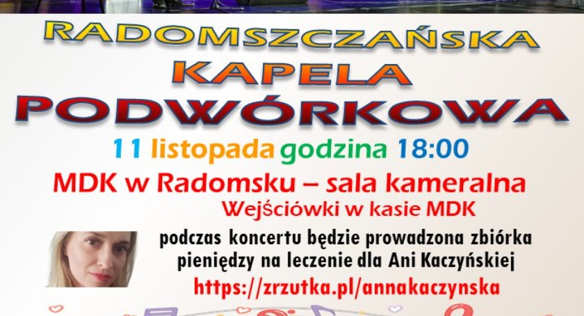 MDK Radomsko zaprasza: koncert charytatywny dla Ani Kaczyńskiej