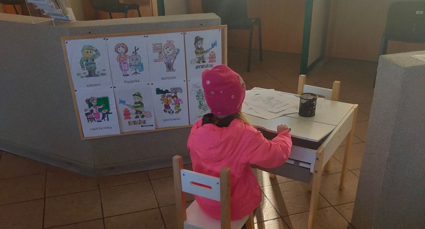 Kącik malucha w Powiatowym Urzędzie Pracy