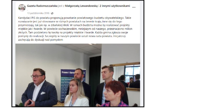 Mieszkaniec do radnych PiS: Obiecaliście powiatowy budżet obywatelski, w końcu go zrealizujcie