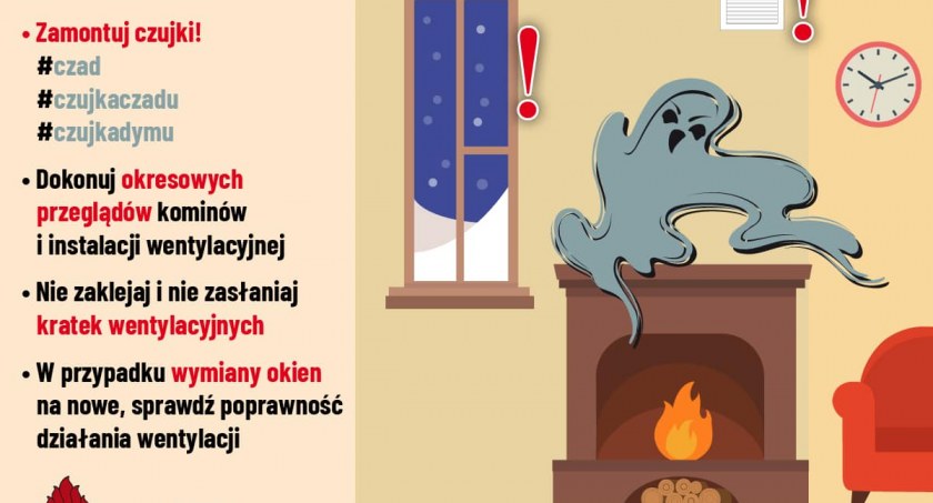 Zadbaj o Bezpieczeństwo! Apeluje Państwowa Straż Pożarna! Ryzyko zaczadzenia jest bardzo wysokie