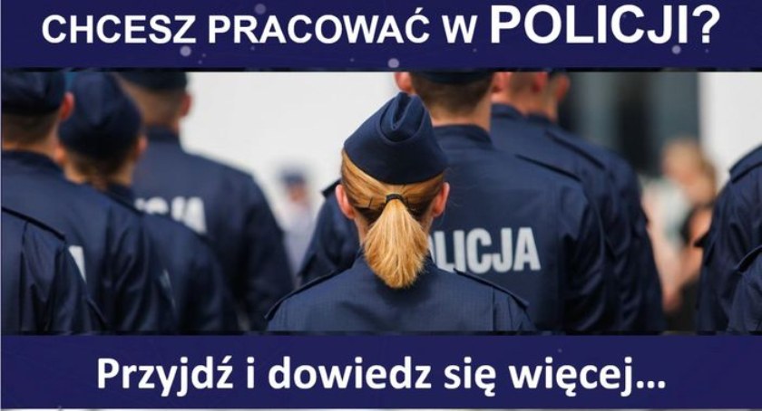 Chcesz pracować w policji? Przyjdź na spotkanie i dowiedz się więcej - zachęca Powiatowy Urząd Pracy