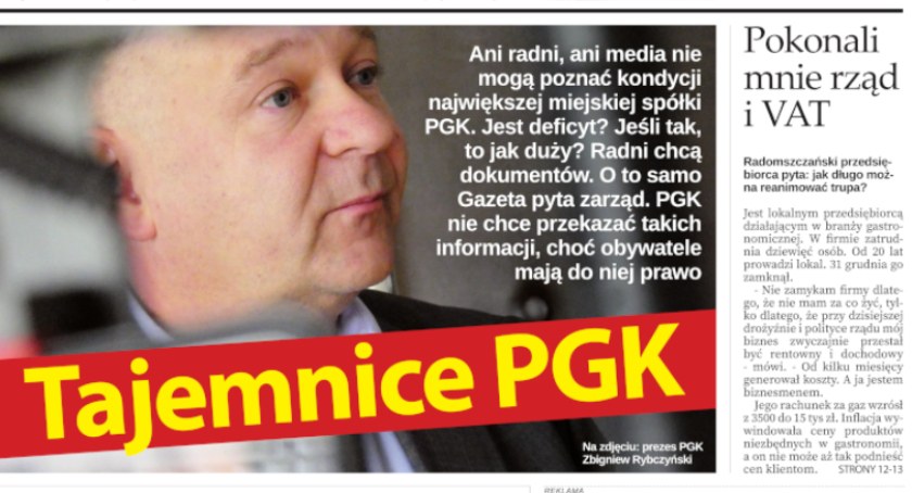 W najnowszej Gazecie Radomszczańskiej: Tajemnice PGK