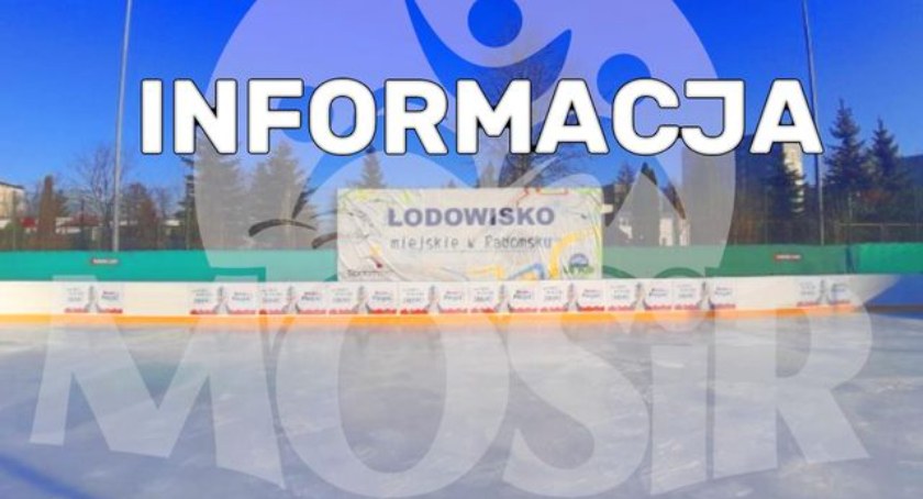 Miejskie lodowisko jest nieczynne aż do odwołania-komunikat MOSiR