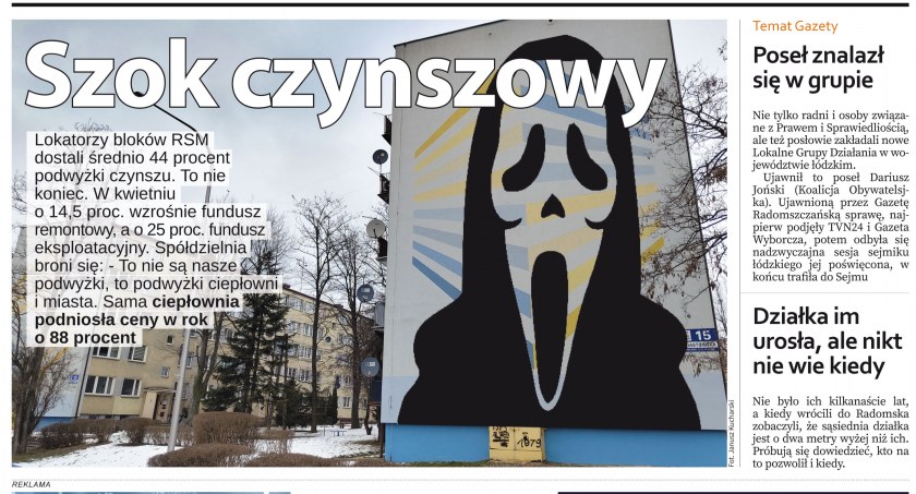 W najnowszej Gazecie: Szok czynszowy - PiS rozgrzeszył Słowińskiego - Stypa w weselach - Budżet szkolny, nie obywatelski
