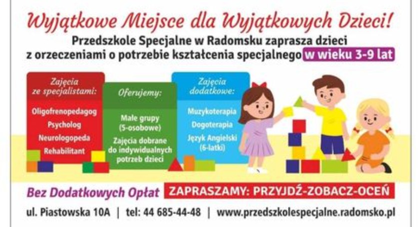 Wyjątkowe miejsce dla wyjątkowych dzieci. Przedszkole Specjalne zachęca do zapisów