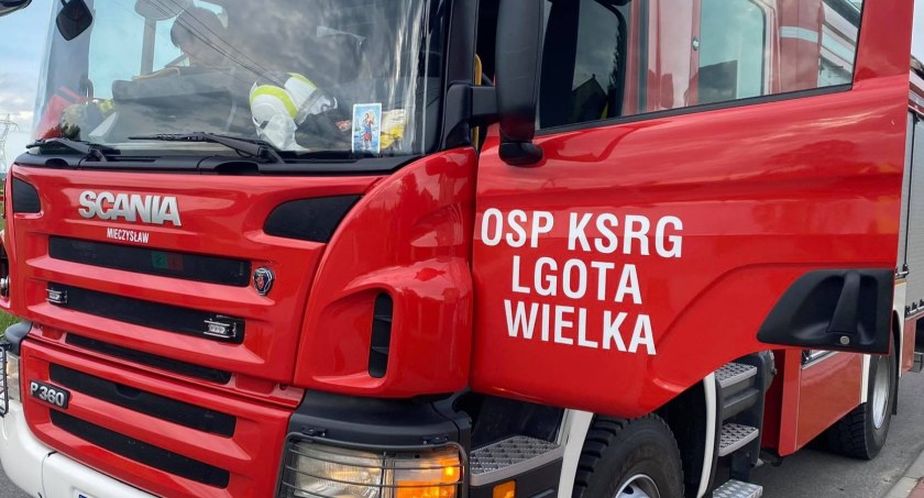 Wiewiórów, gmina Dobryszyce. Pożar sadzy w kominie jednego z domów. Na miejscu trzy jednostki