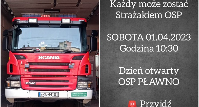 Każdy może zostać strażakiem. Dzień otwarty w OSP Pławno już w sobotę. Przyjdź, zobacz i przekonaj się