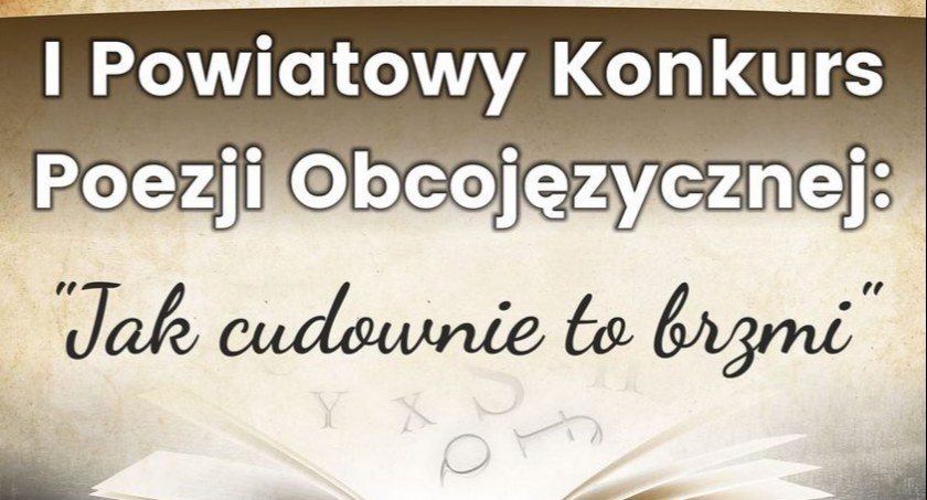 Drzewaniak. I Powiatowy Konkurs Poezji Obcojęzycznej. Po rosyjsku, niemiecku i angielsku
