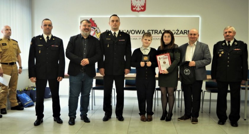 Miłosz Kwaśniak odebrał odznakę 