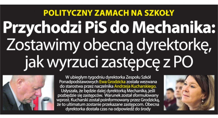W najnowszym wydaniu Gazety Radomszczańskiej: Polityczny zamach PiS na szkoły