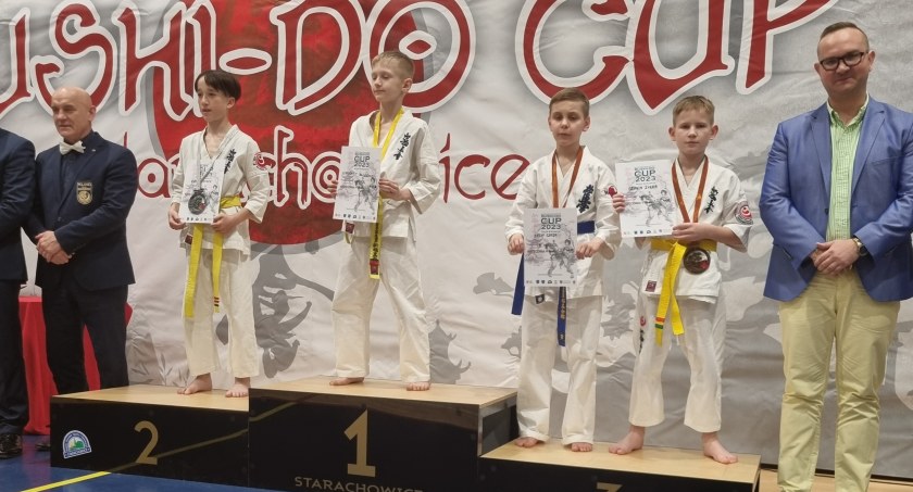 Filip Czaja na trzecim stopniu podium turnieju Bushi-Do Cup w Starachowicach 