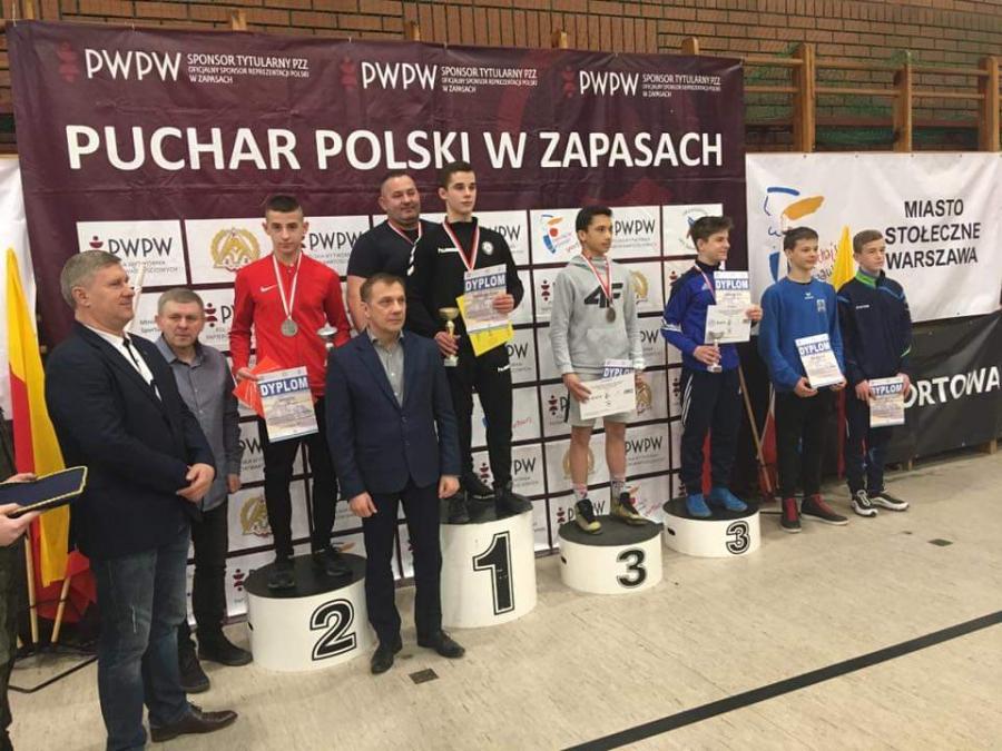 Dwa medale radomszczańskich zapaśników na Pucharze Polski