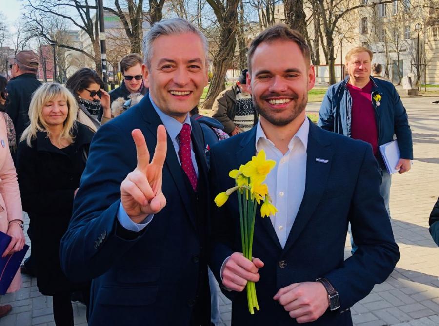 Dawid Wawryka kandydatem Wiosny w wyborach do Europarlamentu