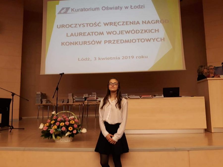 Wojewódzki Konkurs z Języka Polskiego: sukces Julii Iglantowicz