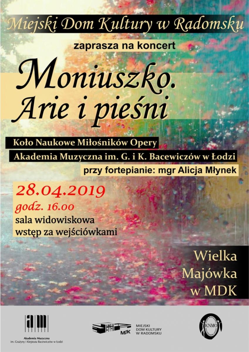Wielka Majówka w Miejskim Domu Kultury: Koncert „Moniuszko. Arie i pieśni”