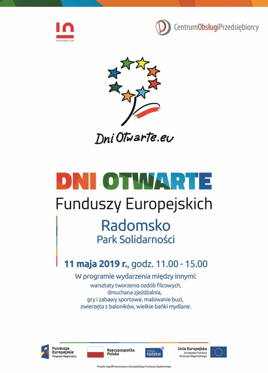 Już w sobotę Dni Otwarte Funduszy Europejskich. Moc atrakcji w Parku Solidarności