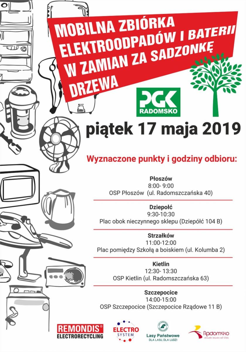PGK: kolejna zbiórka elektroodpadów i baterii w zamian za sadzonkę
