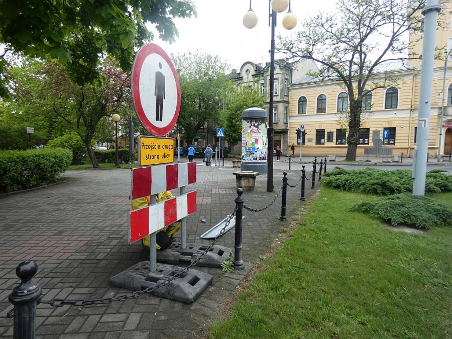 [REMONT REYMONTA] Dzisiaj ustawiają znaki, jutro centrum zostanie zamknięte