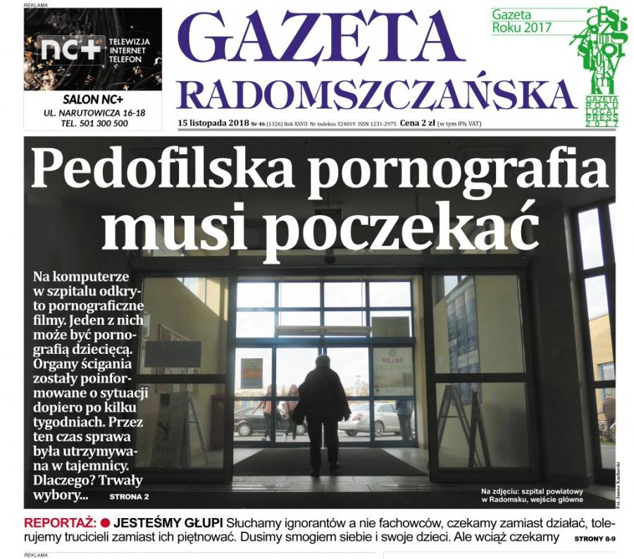 Pedofilska pornografia w komputerze w szpitalu. Nie ustalono sprawcy