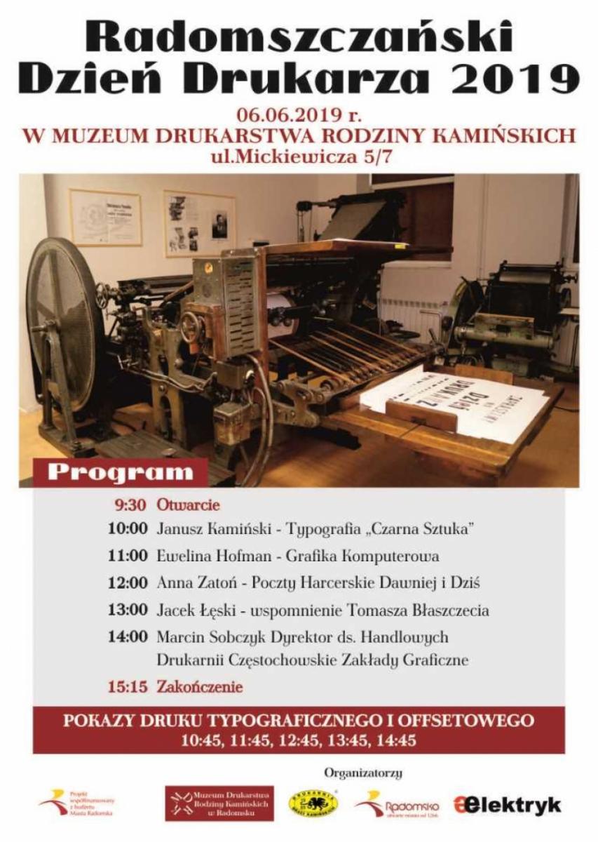 [PROGRAM] Radomszczański Dzień Drukarza 2019 w Drukarni Kamińskich