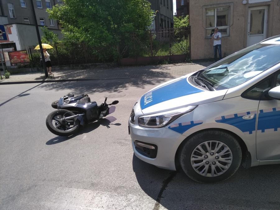 Motocyklista potrącony na Przedborskiej