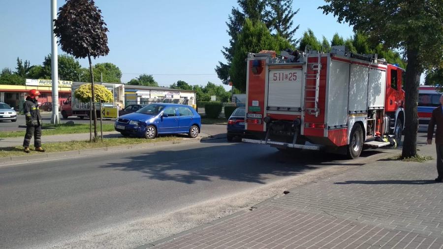 Wypadek na Przedborskiej. Jedna osoba poszkodowana