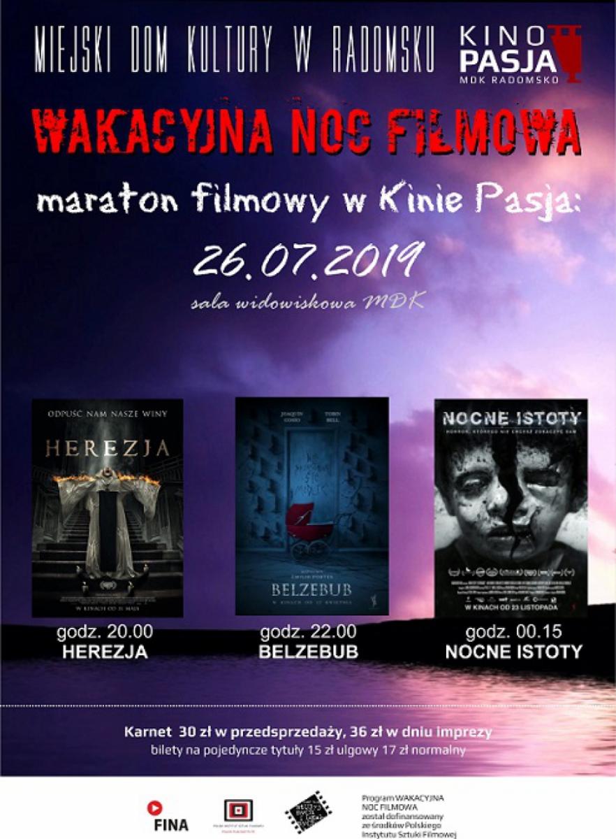 Maraton horrorów, czyli wakacyjna noc filmowa w Kinie Pasja