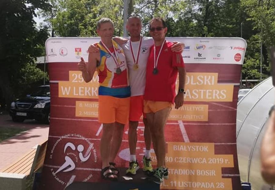 Biegacz Piotr Płoskoński zdobył 5 medali na mistrzostwach mastersów w Białymstoku