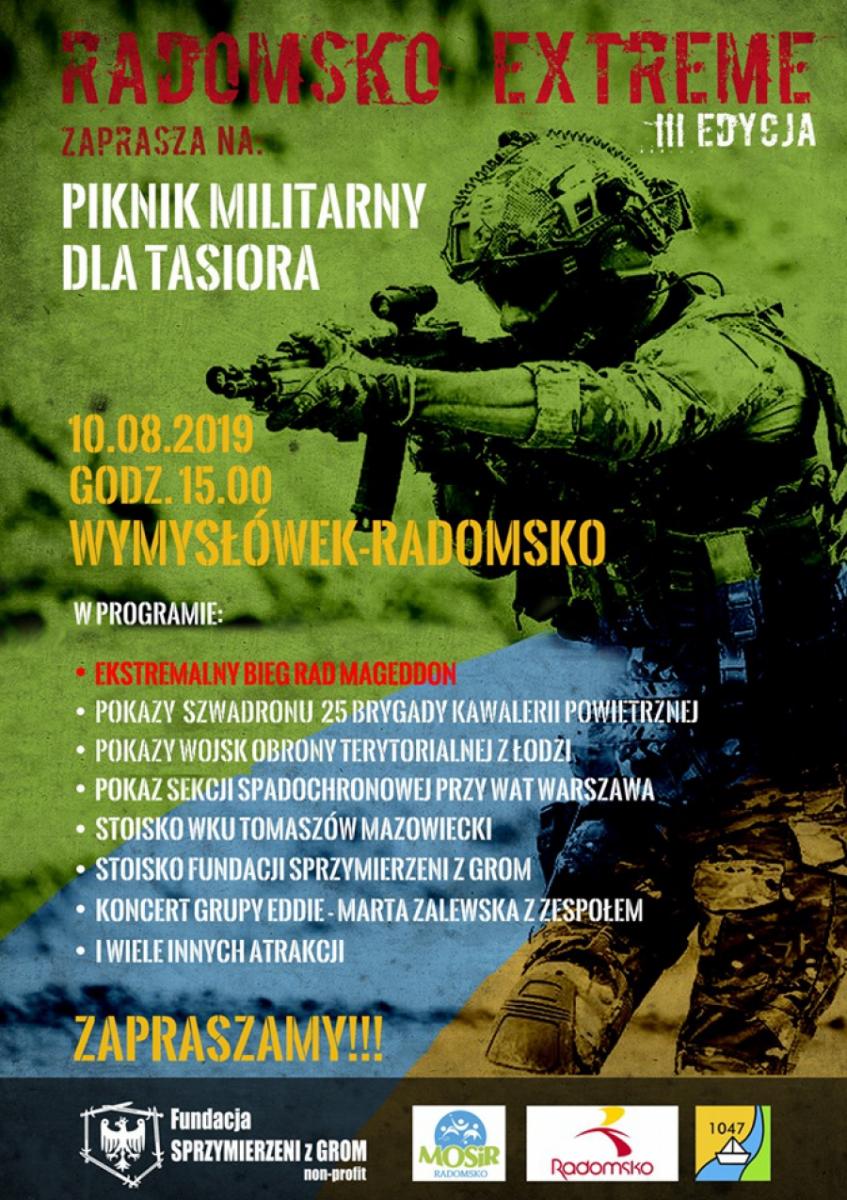 III edycja Radomsko Extreme: piknik militarny na Wymysłówku, bieg, pokazy i koncert
