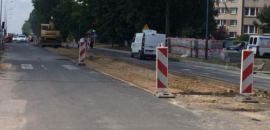 Ostrożnie na Jagiellońskiej. Ulica rozkopana, powstaje wyspa
