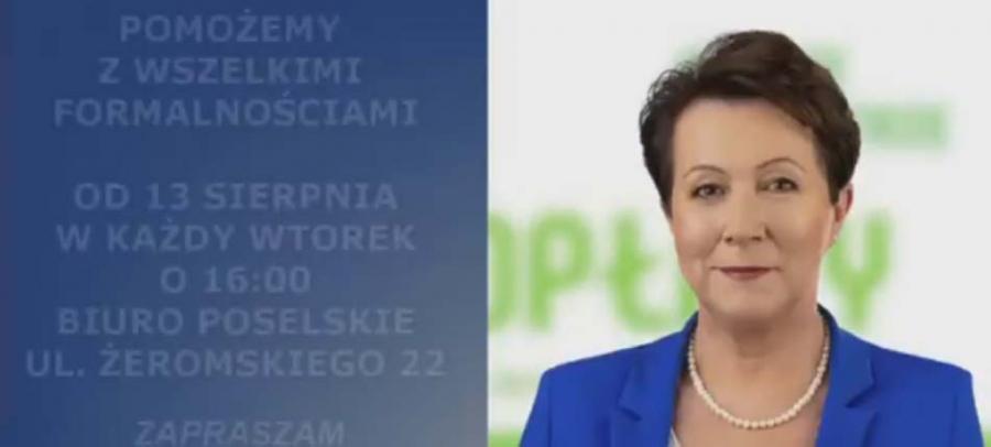 Poseł Milczanowska zaprasza: pomożemy w wypełnieniu wniosków o dotacje