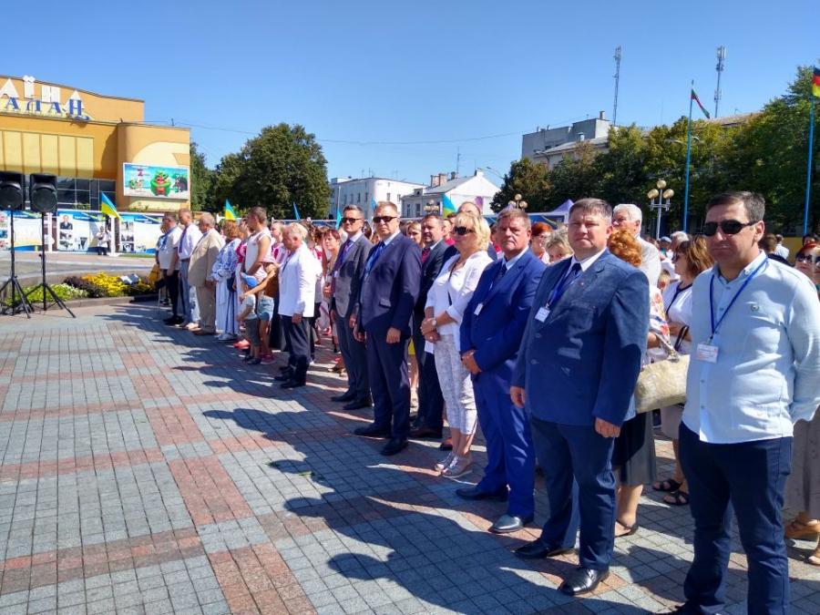 Delegacja władz powiatu z wizytą w Równem