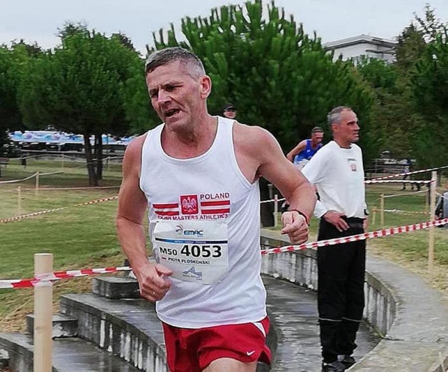 Piotr Płoskoński na 21. Mistrzostwach Europy Masters w Lekkiej Atletyce w Wenecji