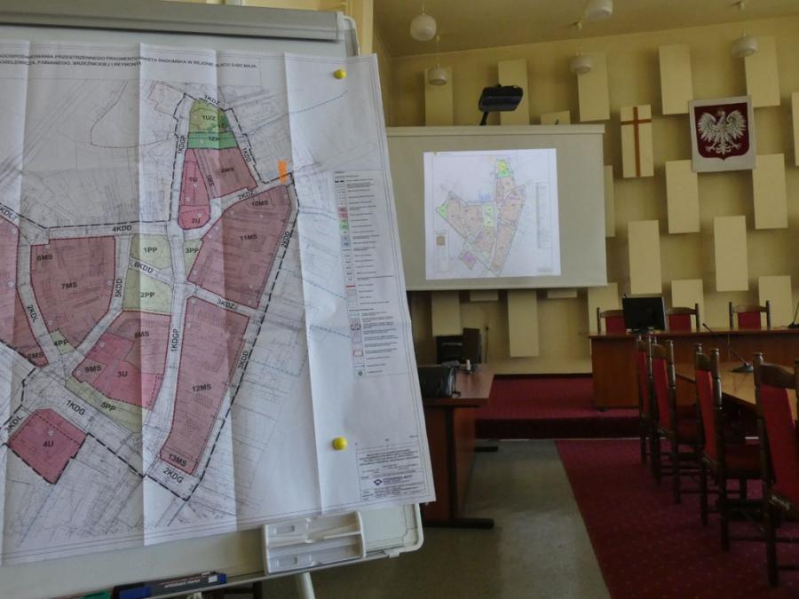 Miasto planem miejscowym podzielone. Przestrzennego zagospodarowania