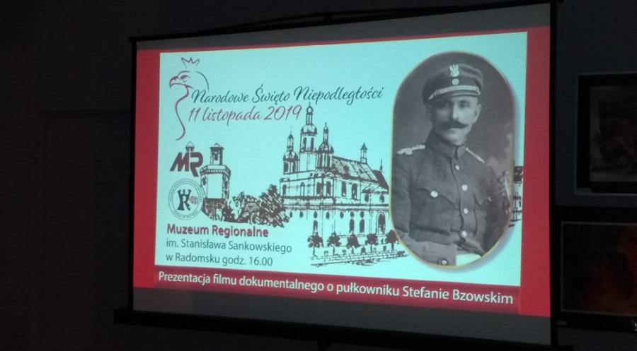 Polskie Towarzystwo Historyczne pokazało film o pułkowniku Bzowskim