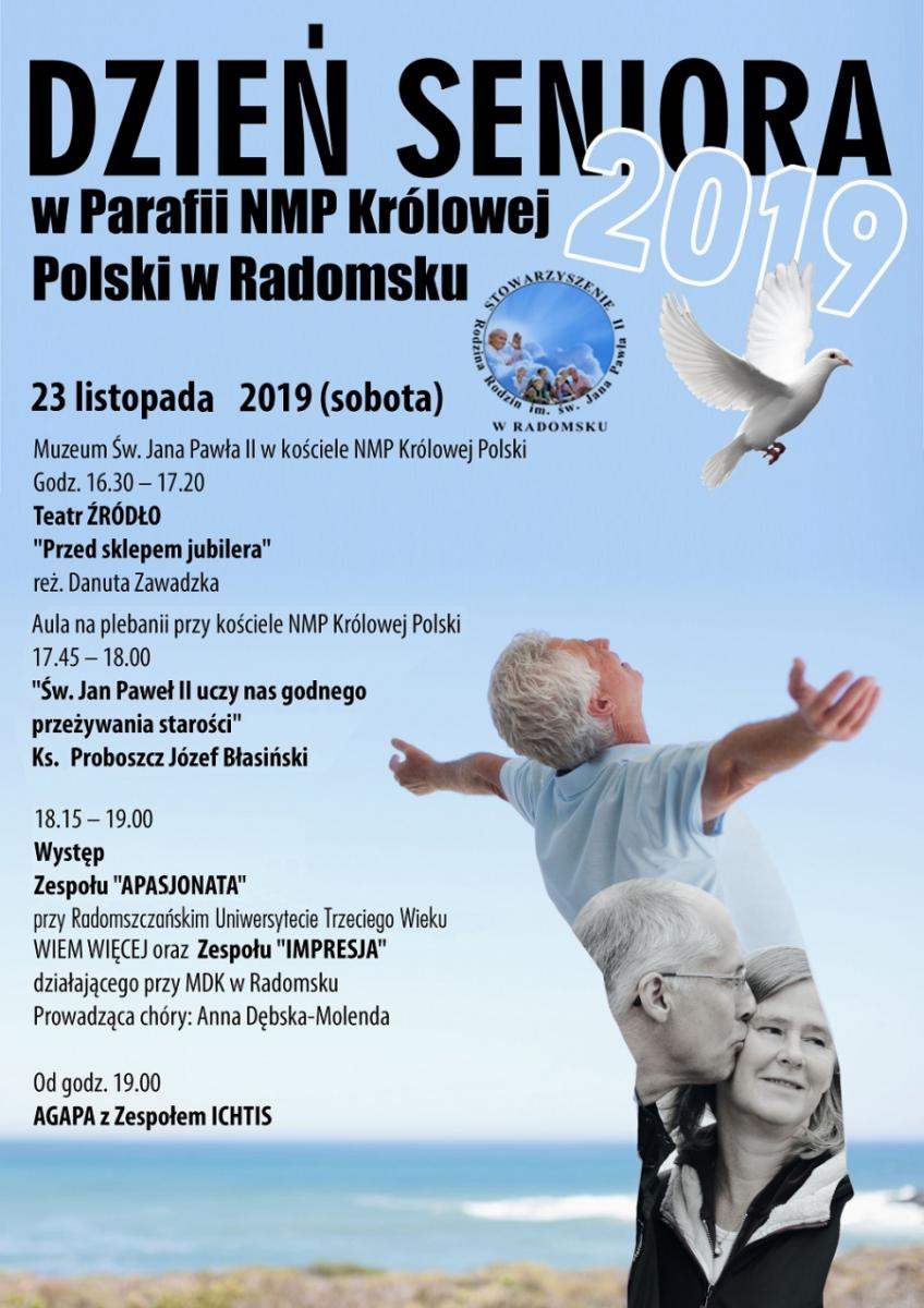 Dzień Seniora 2019 w parafii NMP Królowej Polski w Radomsku